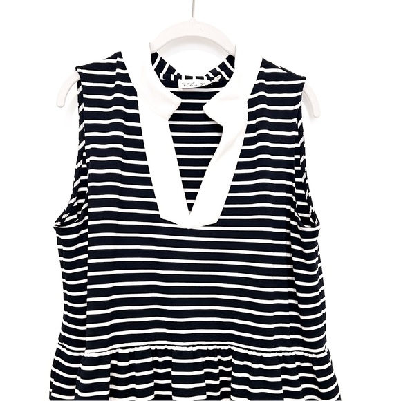 Eliza J Stripe Tiered Dress - Picture 3 of 5